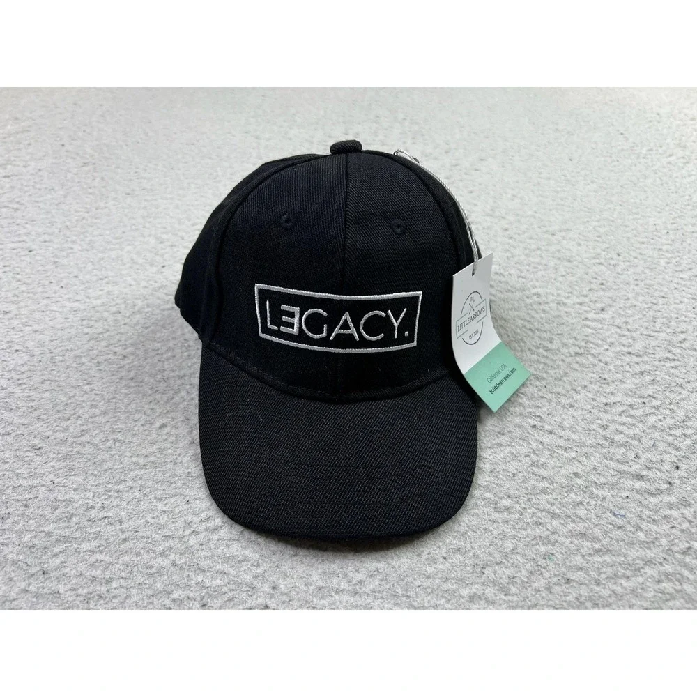 Legacy Hat Cap Snap Back Black Embroidered Box Logo Youth Little Arrows